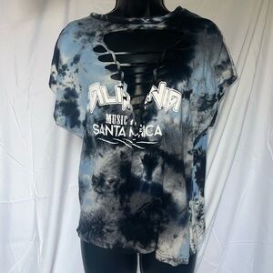 Rue 21 | Tie-Dye Cut out, V-neck Tee
